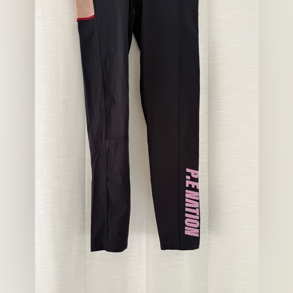 PE Nation Salto Legging Black High Rise Logo Activewear | Size M - Picture 9 of 16